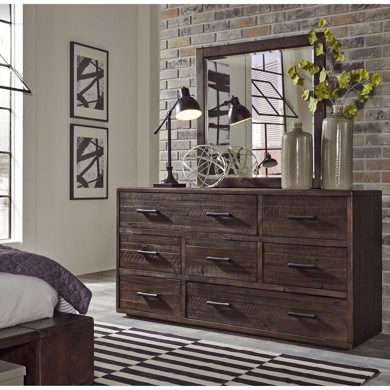 Modus International McKinney Dresser and Mirror Combination