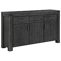 3-Door Sideboard with 3 Drawers