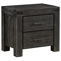 Nightstand with 2 Dovetail Drawers