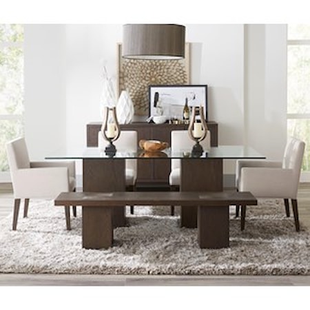 6-Piece Table Set with Bench