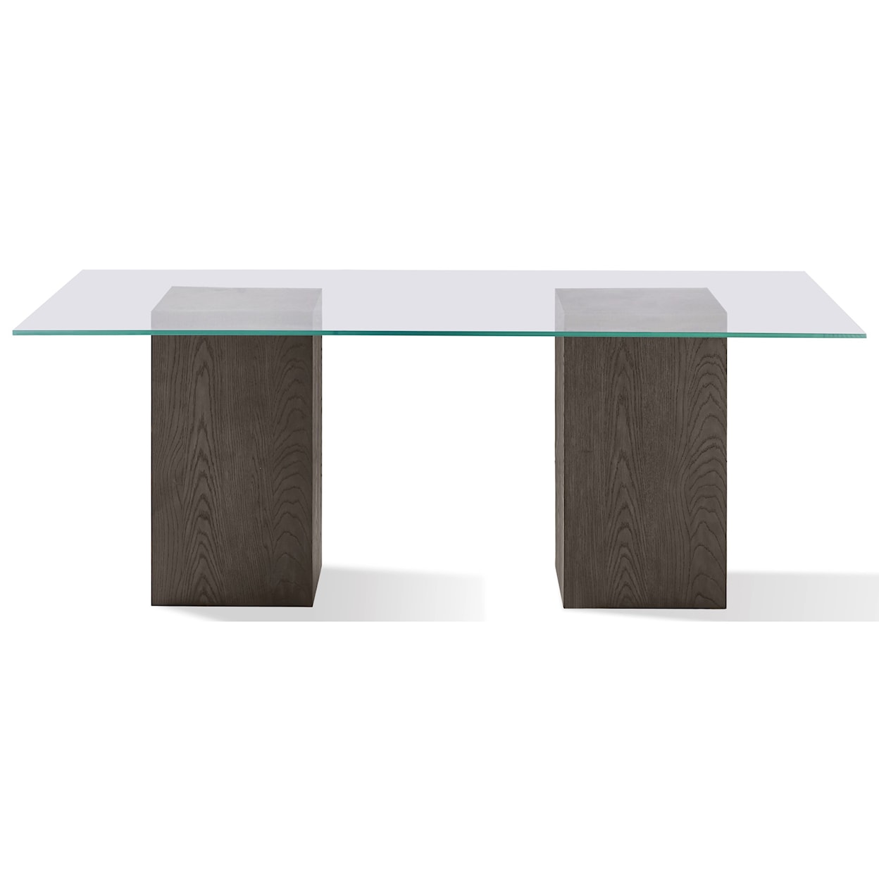 Modus International Modesto Rectangular Glass Table in French Roast