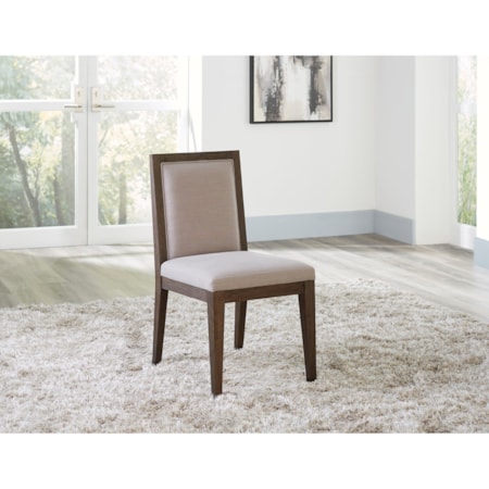 Wood Framed Side Chair in French Roast