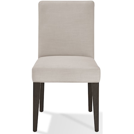 Upholstered Side Chair in French Roast