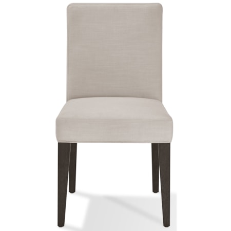 Upholstered Side Chair in French Roast