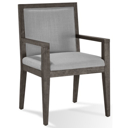 Wood Framed Arm Chair in French Roast