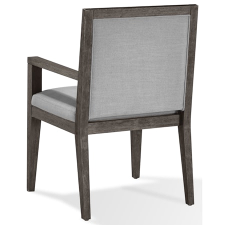 Wood Framed Arm Chair in French Roast