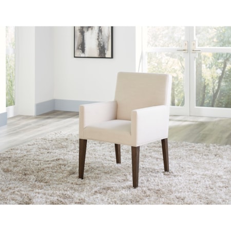 Upholstered Arm Chair in French Roast