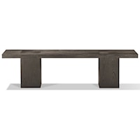 Contemporary Dining Bench in French Roast