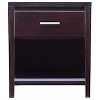 1 Drawer Nightstand with Power