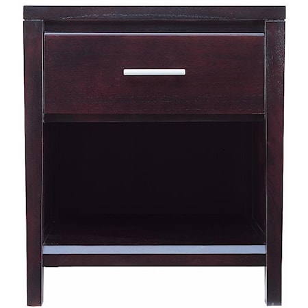 1 Drawer Nightstand with Power