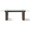 Modus International Oakland Glass Table in Brunette