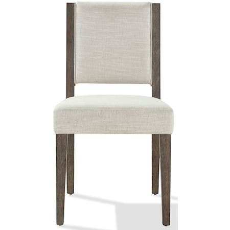 Upholstered Side Chair in Brunette