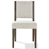 Modus International Oakland Upholstered Side Chair in Brunette