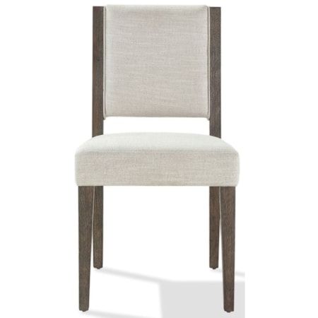 Upholstered Side Chair in Brunette