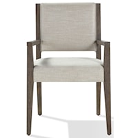 Upholstered Arm Chair in Brunette