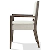Modus International Oakland Upholstered Arm Chair in Brunette