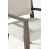 Modus International Oakland Upholstered Arm Chair in Brunette