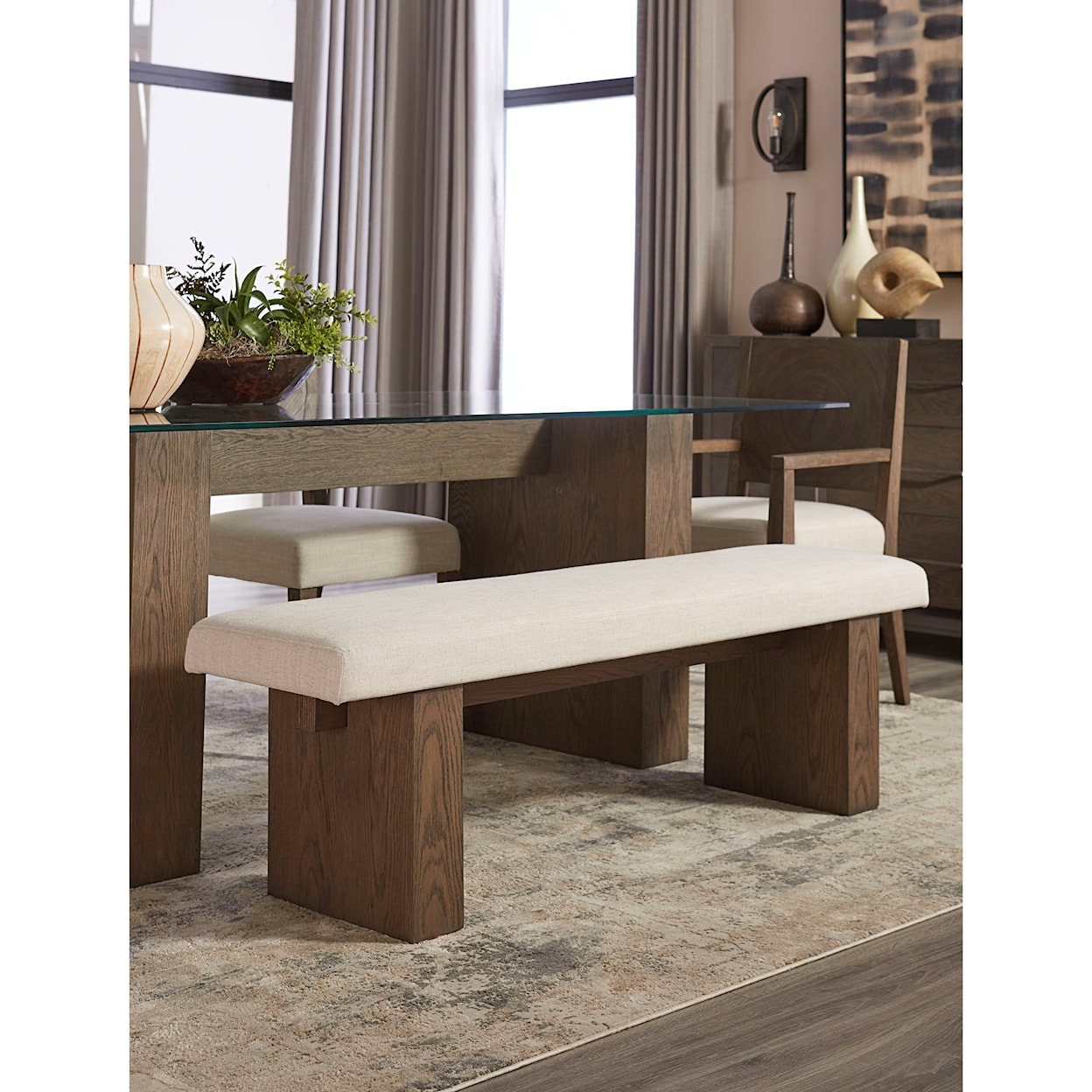 Modus International Oakland Bench in Brunette