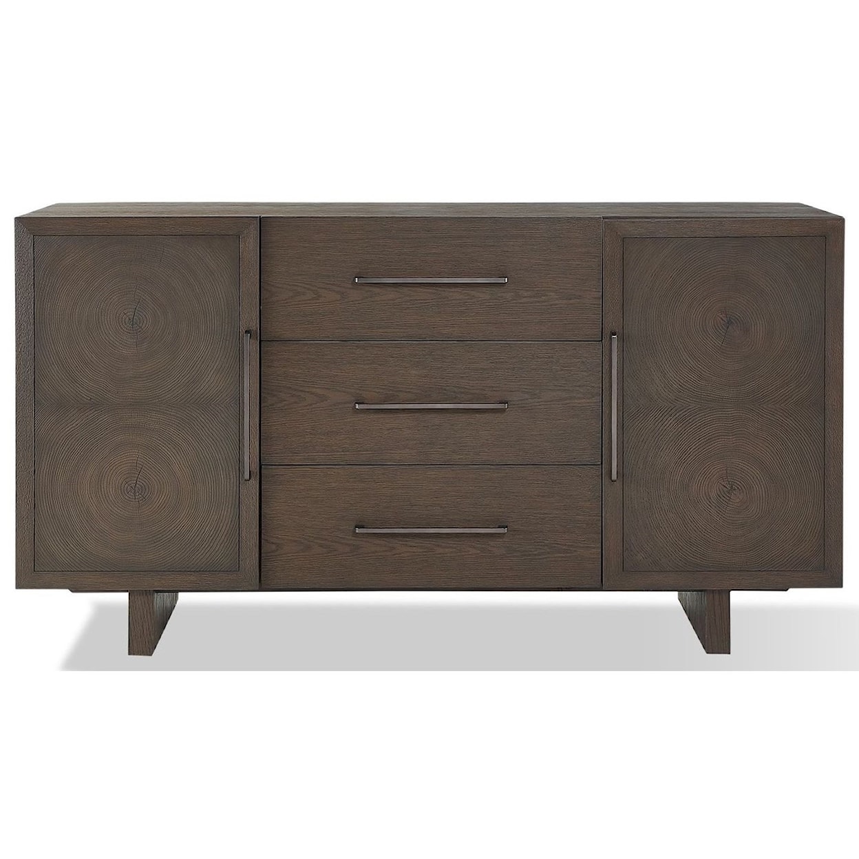 Modus International Oakland 3-Drawer Sideboard in Brunette