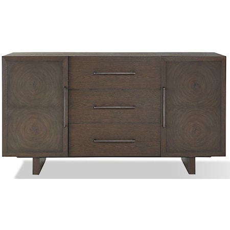 3-Drawer Sideboard in Brunette