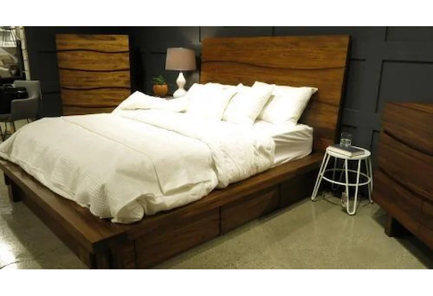 Ocean Cal King Platform Storage Bed by Modus International at HomeWorld Furniture