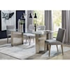 Modus International Omnia 5-Piece Brushed Stainless Steel Dining Set