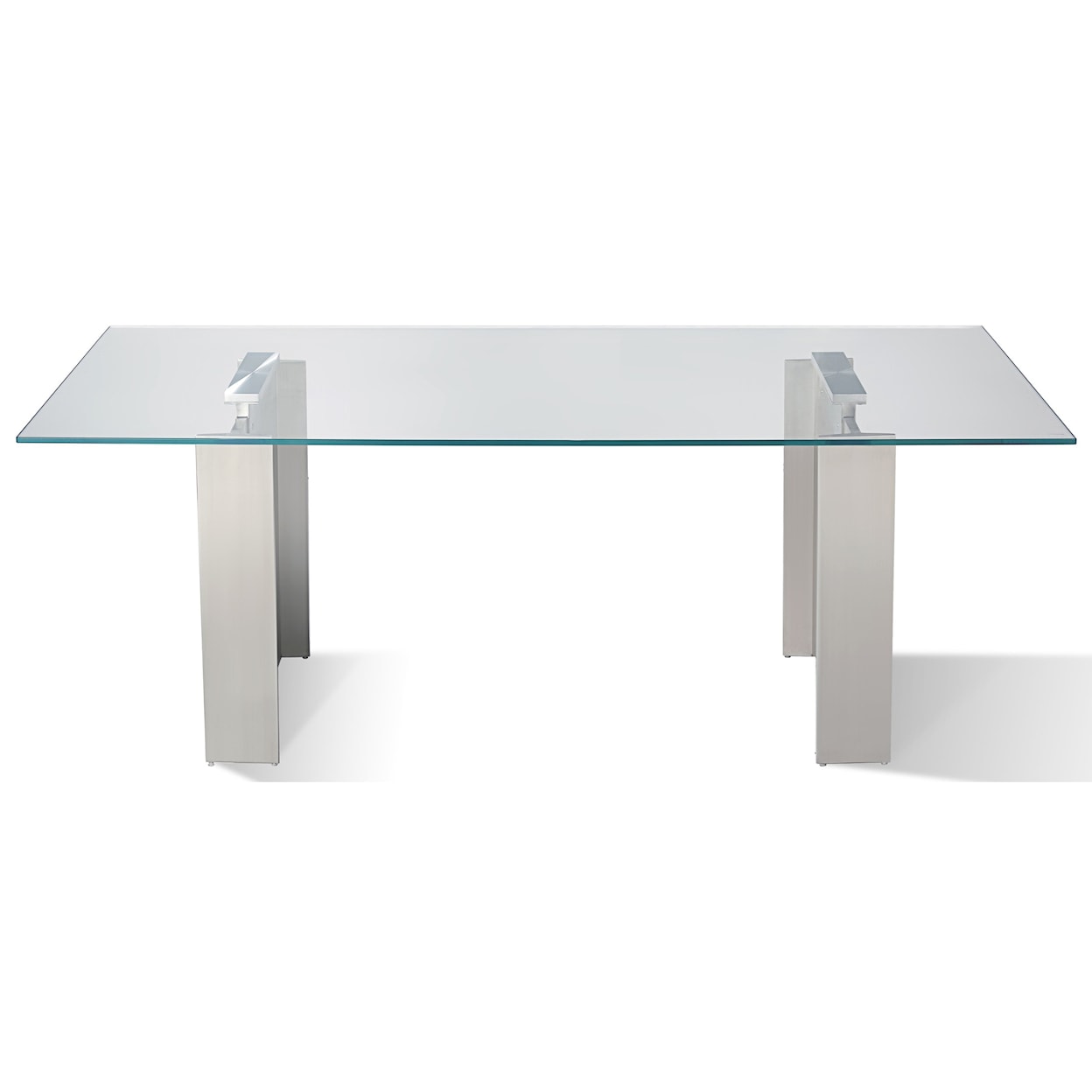 Modus International Omnia 84" Table in Brushed Stainless Steel