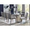 Modus International Omnia 9-Piece Brushed Stainless Steel Dining Set