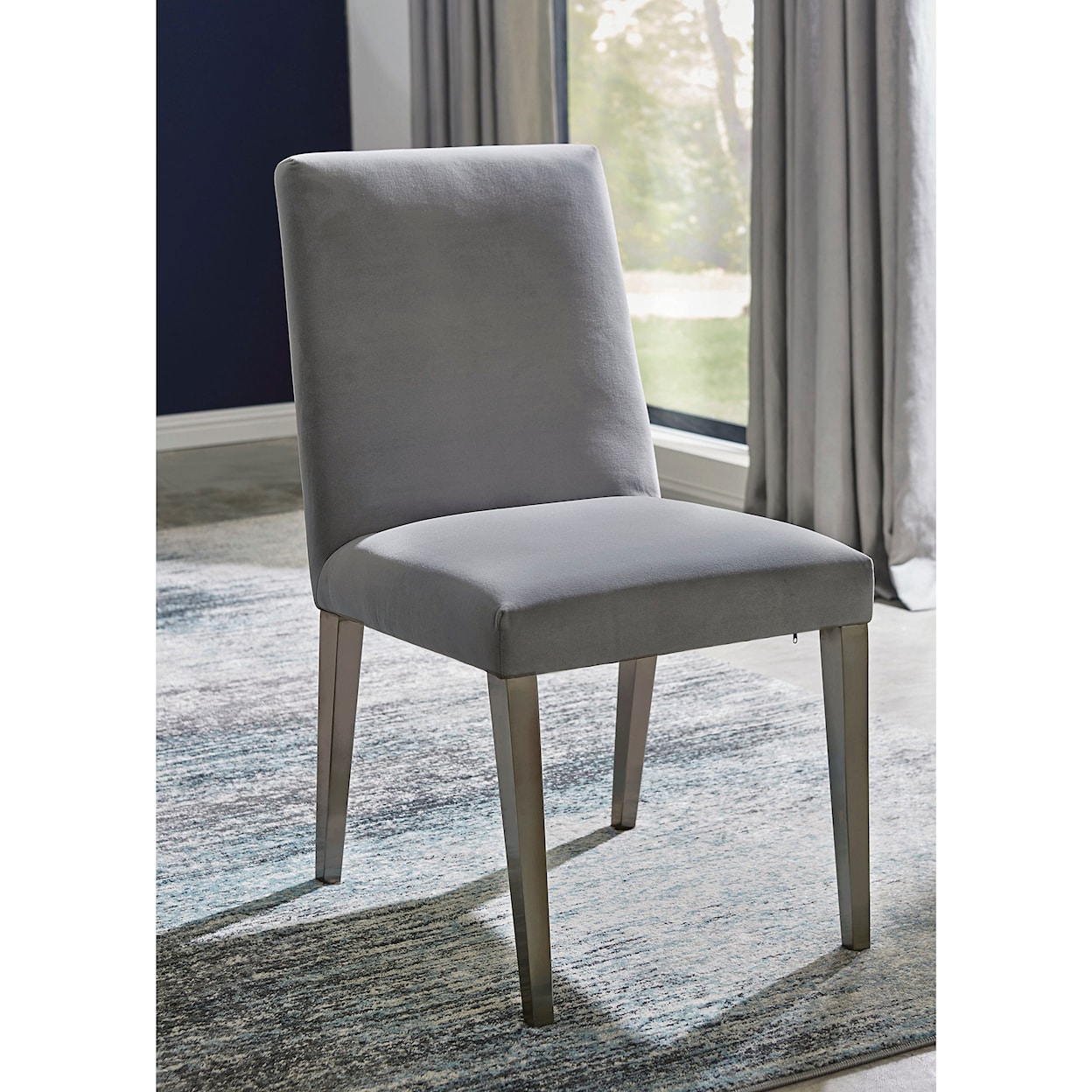 Modus International Omnia Chair - Smoke/Brushed Stainless Steel