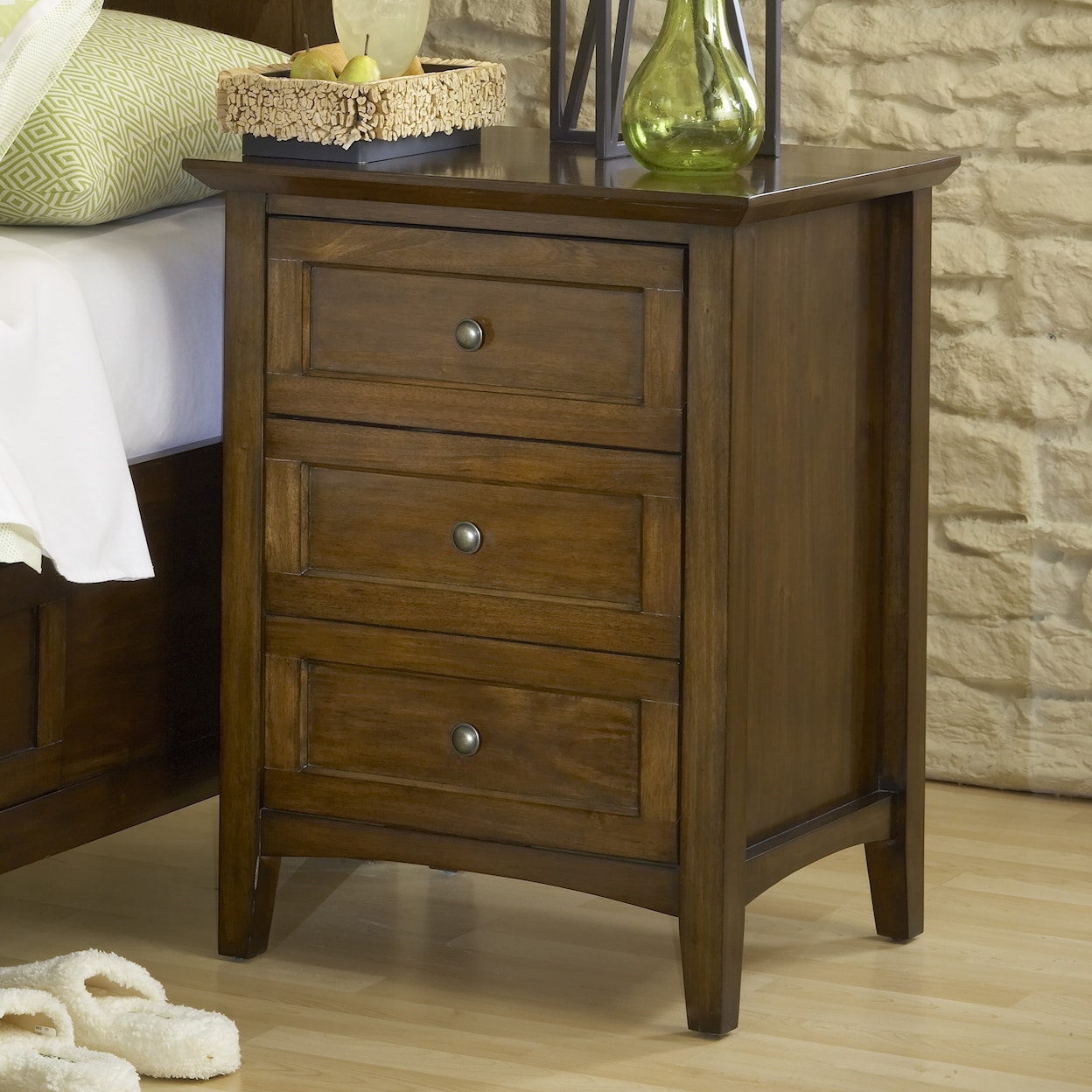 Modus International Paragon 3-Drawer Nightstand