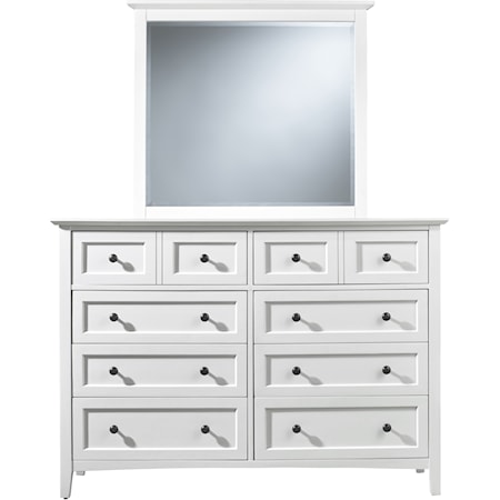 8-Drawer Dresser & Mirror
