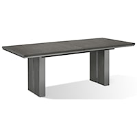 Contemporary Extension Dining Table in Thunder Grey