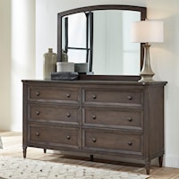 6-Drawer Dresser & Mirror