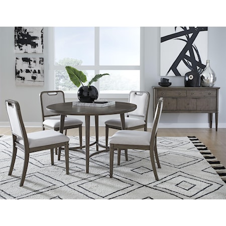 5-Piece Dining Set includes Table and 4 Side Chairs