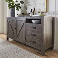 Farmhouse Sideboard with Drawers and Doors