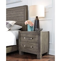 Rustic Nightstand with Two Drawers