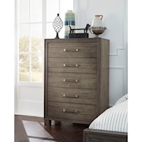 Rustic Drawer Chest with Five Drawers