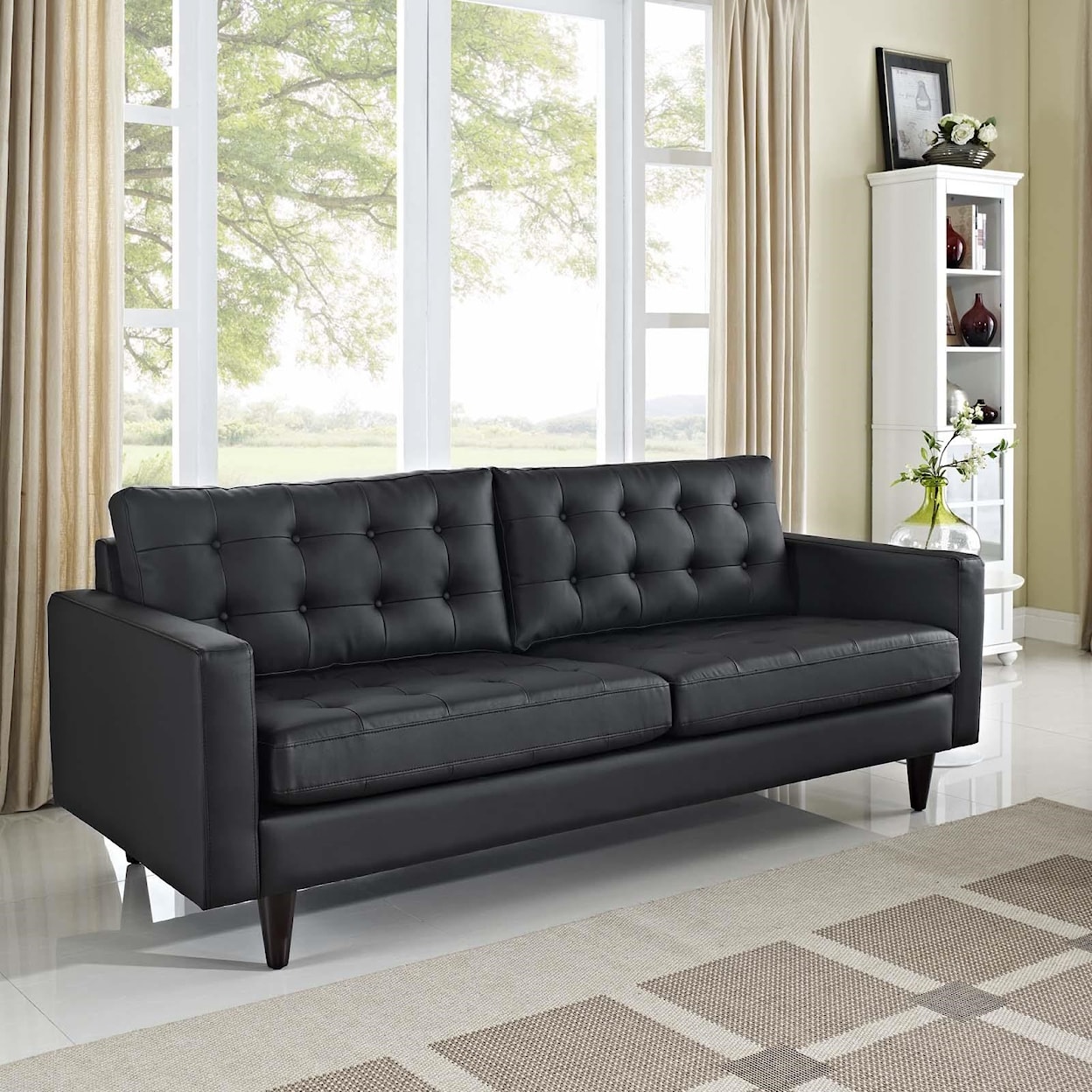 Modway Empress Leather Sofa