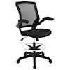 Modway Home Office Veer Drafting Chair In Black