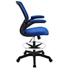 Modway Home Office Veer Drafting Chair In Blue