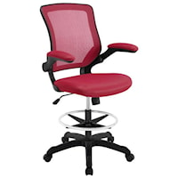 Veer Drafting Chair In Red