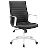 Modway Home Office Finesse Mid Back Office Chair In Black