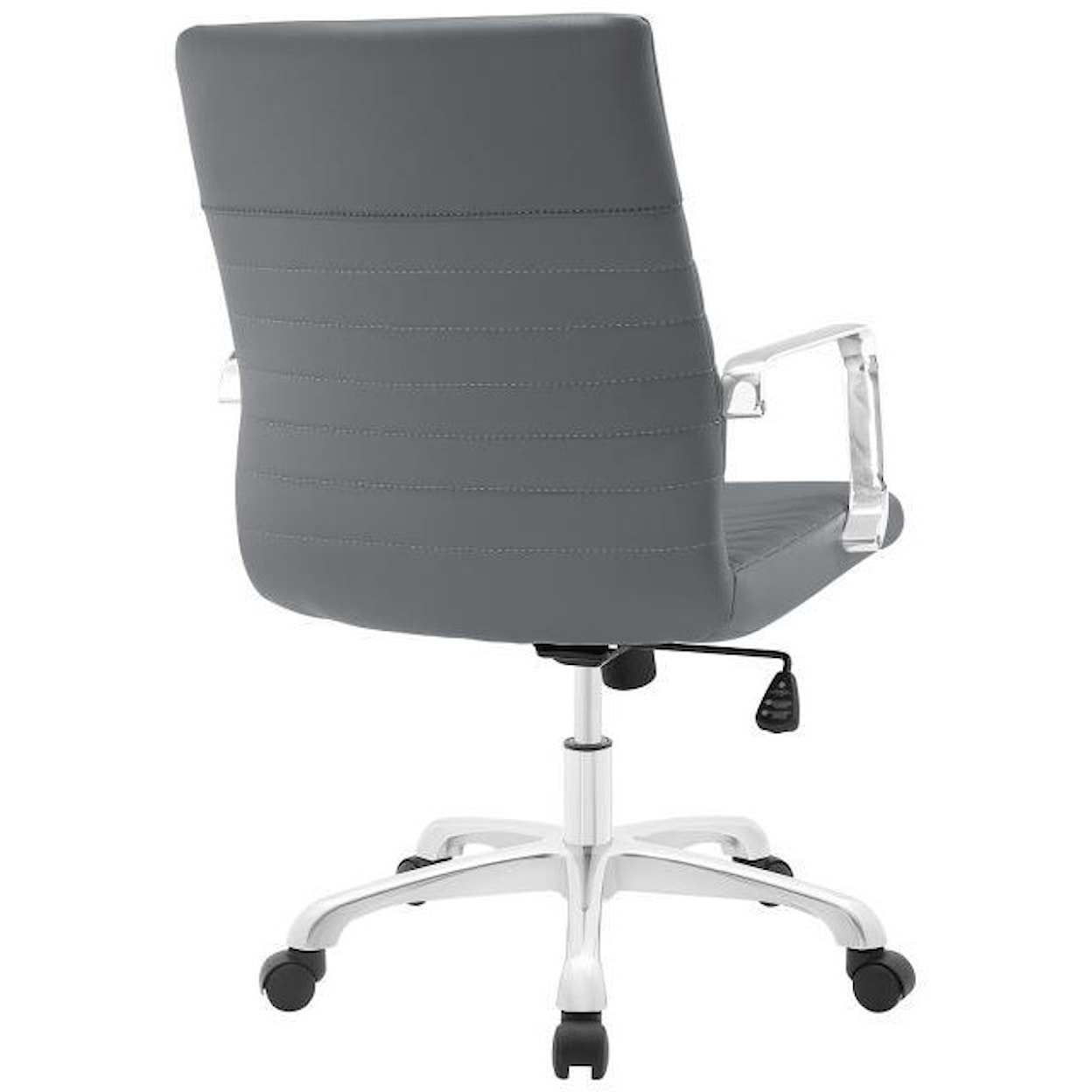 Modway Home Office Finesse Mid Back Office Chair In Gray