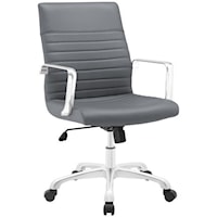 Finesse Mid Back Office Chair In Gray