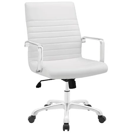 Finesse Mid Back Office Chair In White