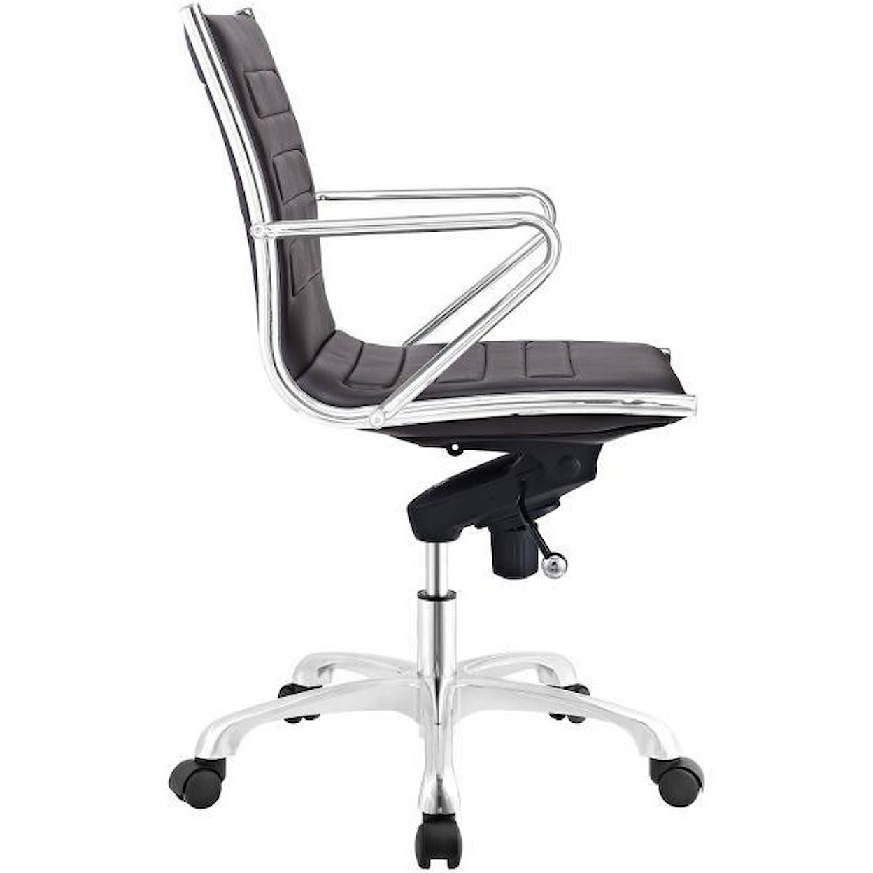 Modway Home Office Ascend Mid Back Office Chair In Brown