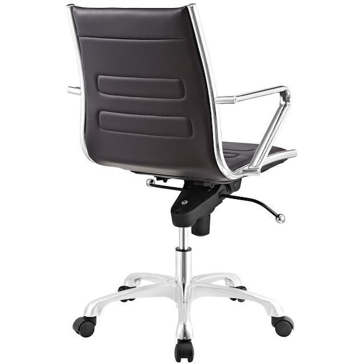 Modway Home Office Ascend Mid Back Office Chair In Brown