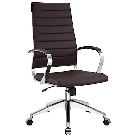 Jive Highback Office Chair In Brown