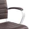 Modway Home Office Jive Mid Back Office Chair In Brown