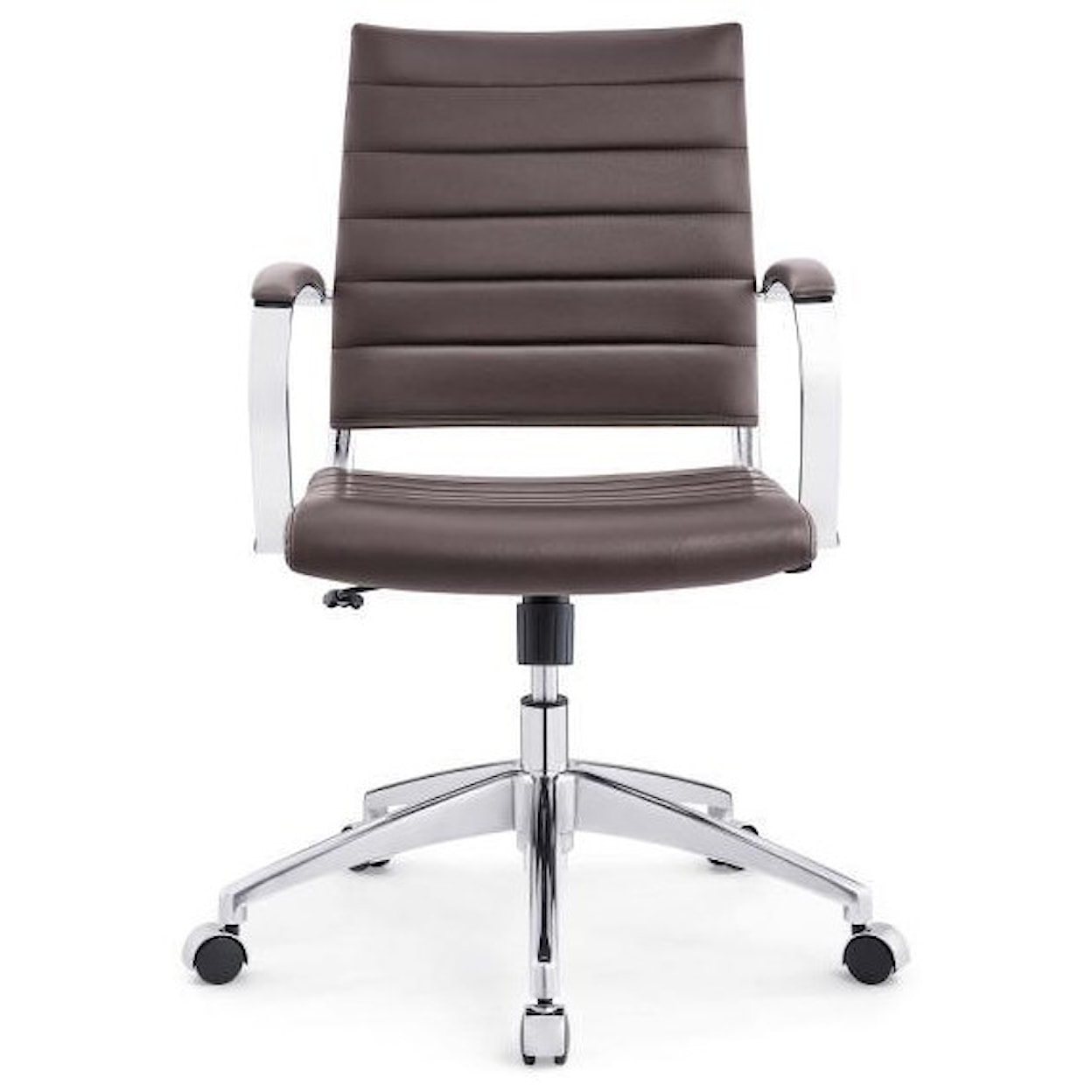Modway Home Office Jive Mid Back Office Chair In Brown